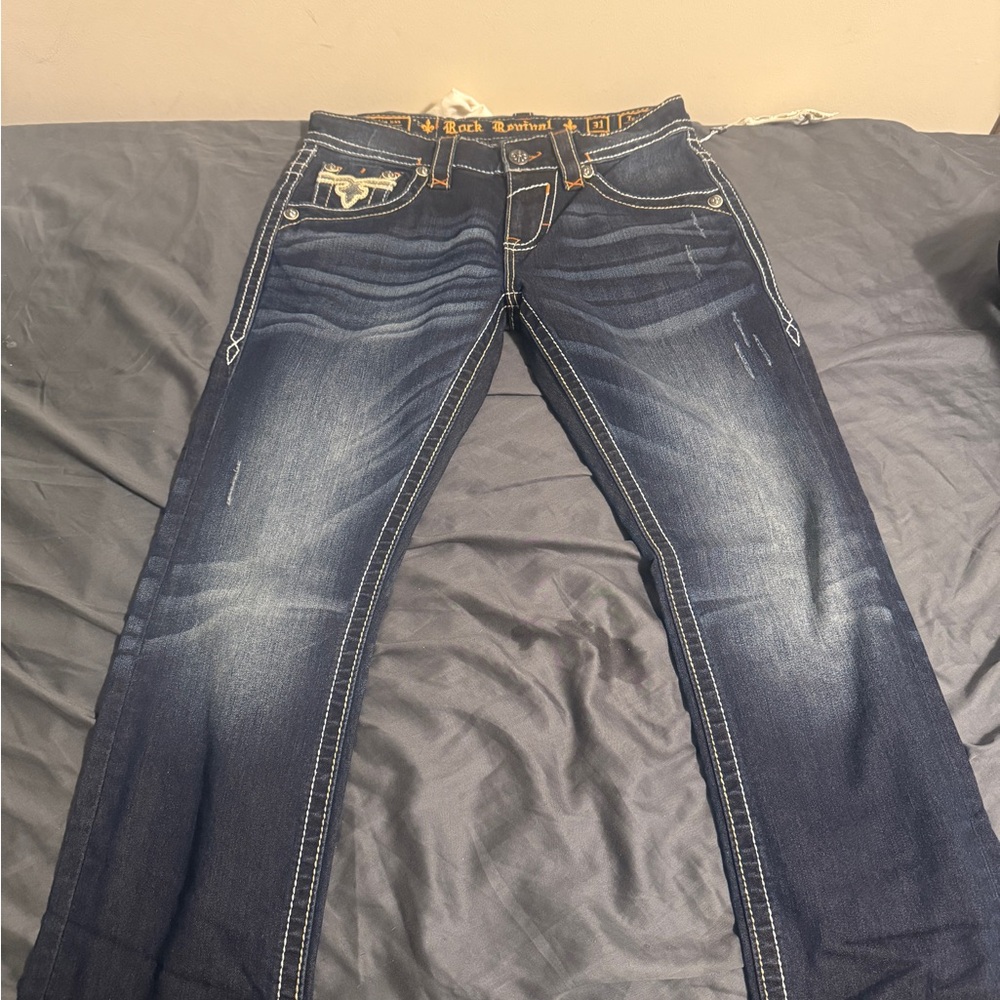 Rock Revival Dark Blue Bootcut Jeans